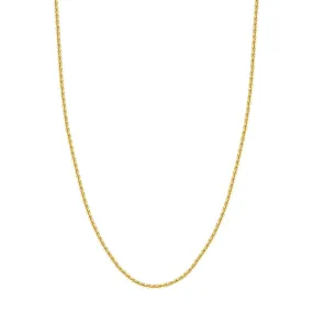 10K Yellow Gold 2.90mm Light Rope Chain with Lobster Lock