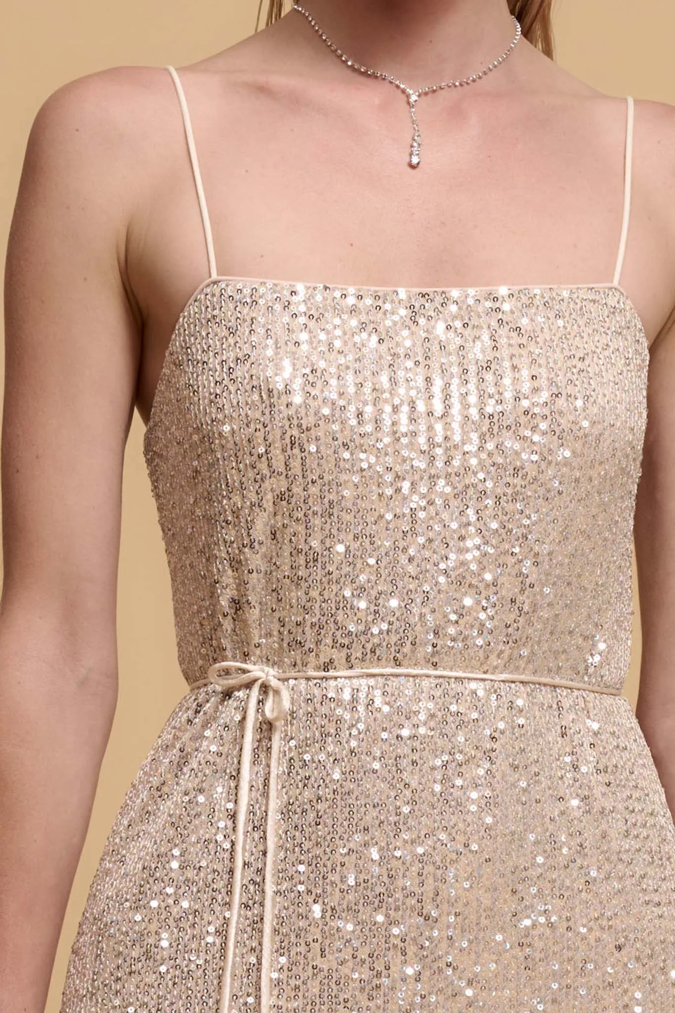 All That Glitters Sequin Midi Slip Dress