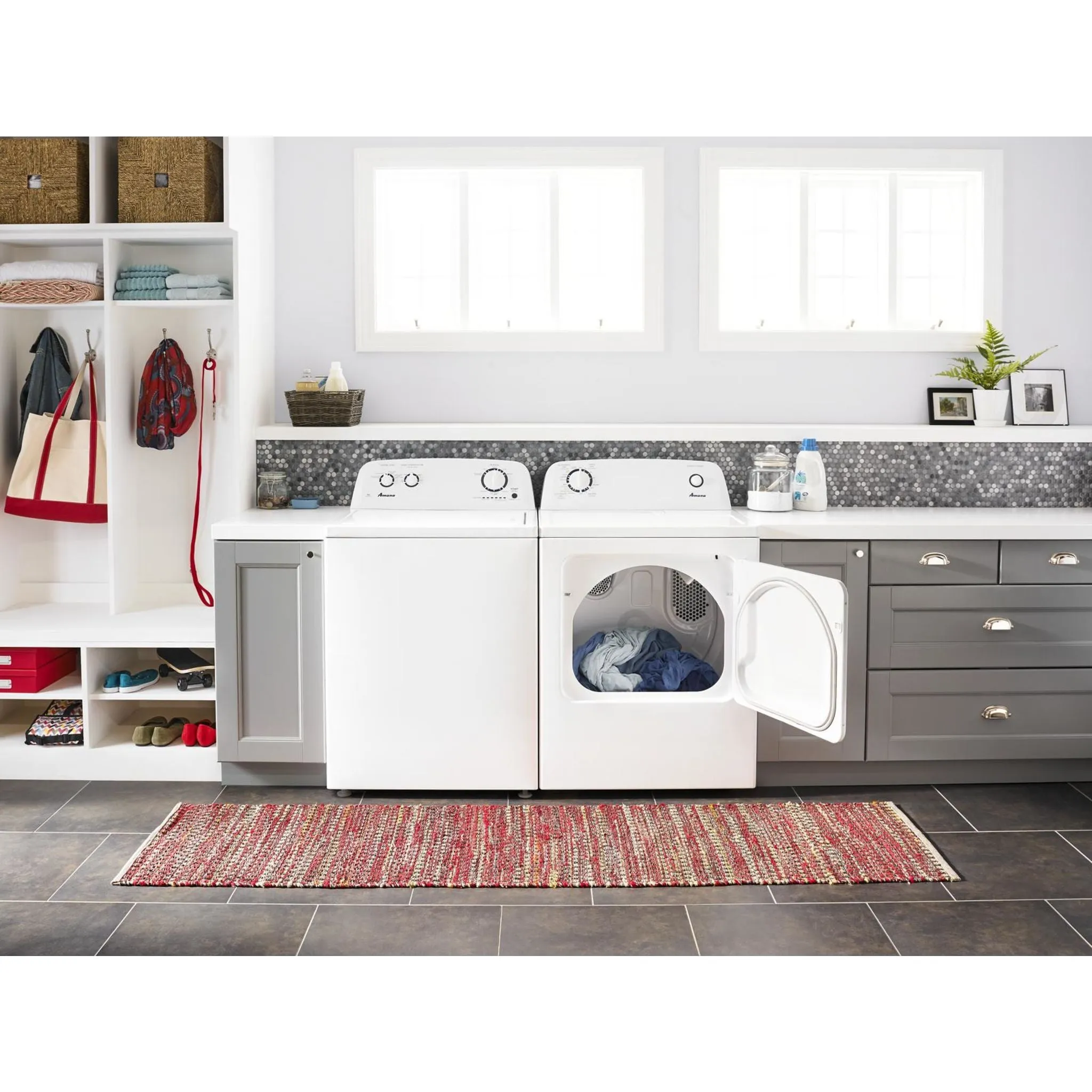 Amana 6.5 cu. ft. Top-Load Gas Dryer with Automatic Dryness Control (NGD4655EW)