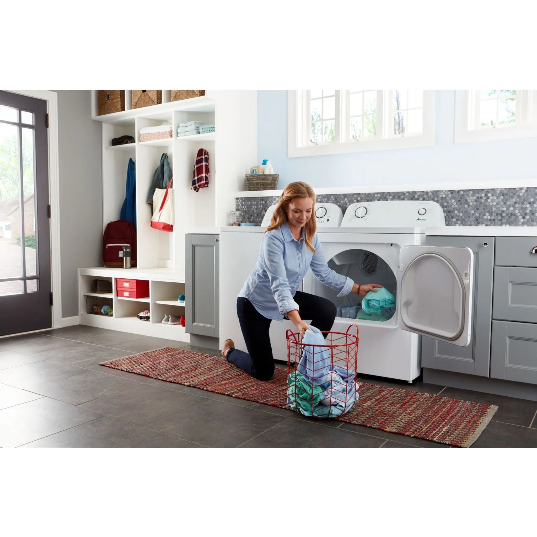 Amana 6.5 cu. ft. Top-Load Gas Dryer with Automatic Dryness Control (NGD4655EW)