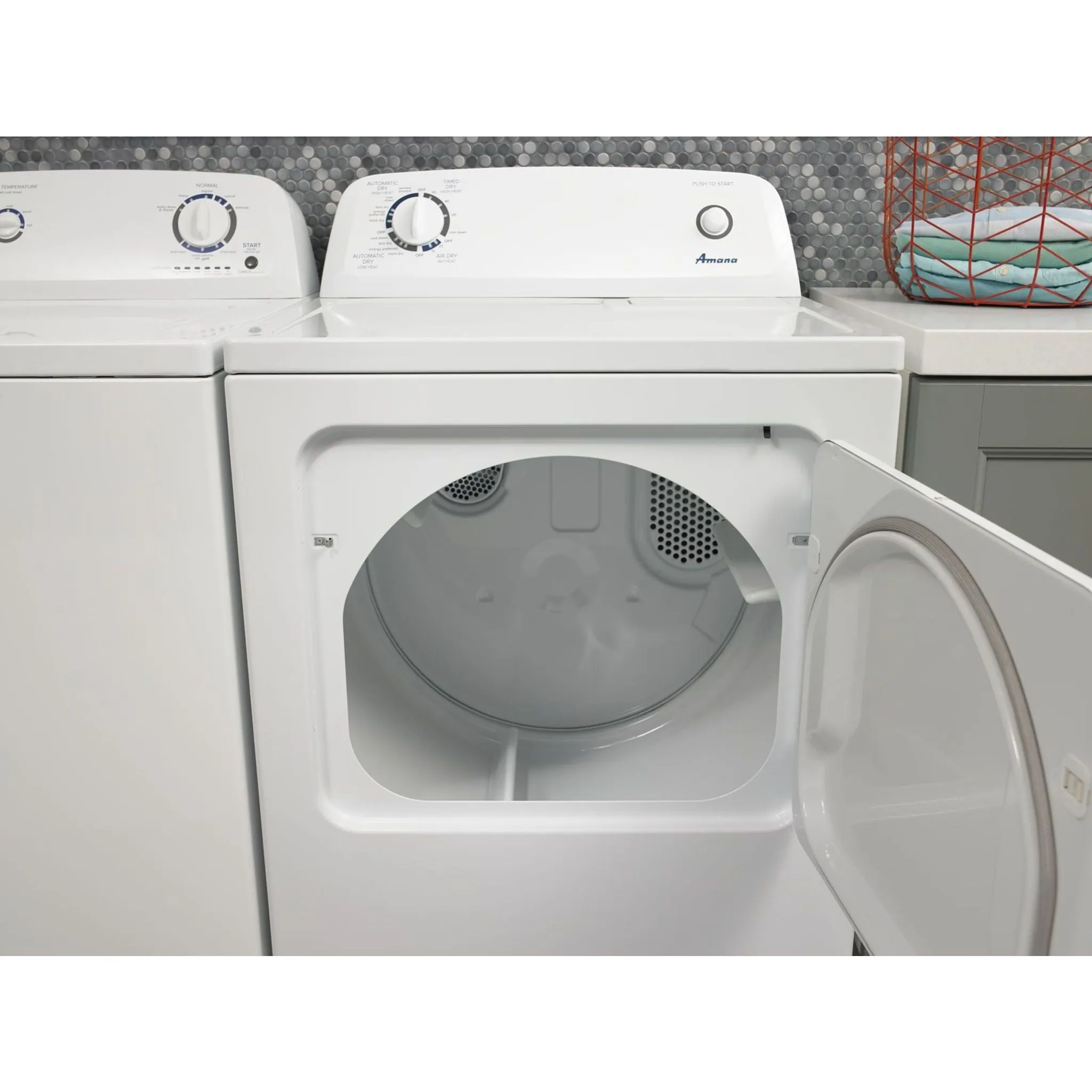 Amana 6.5 cu. ft. Top-Load Gas Dryer with Automatic Dryness Control (NGD4655EW)