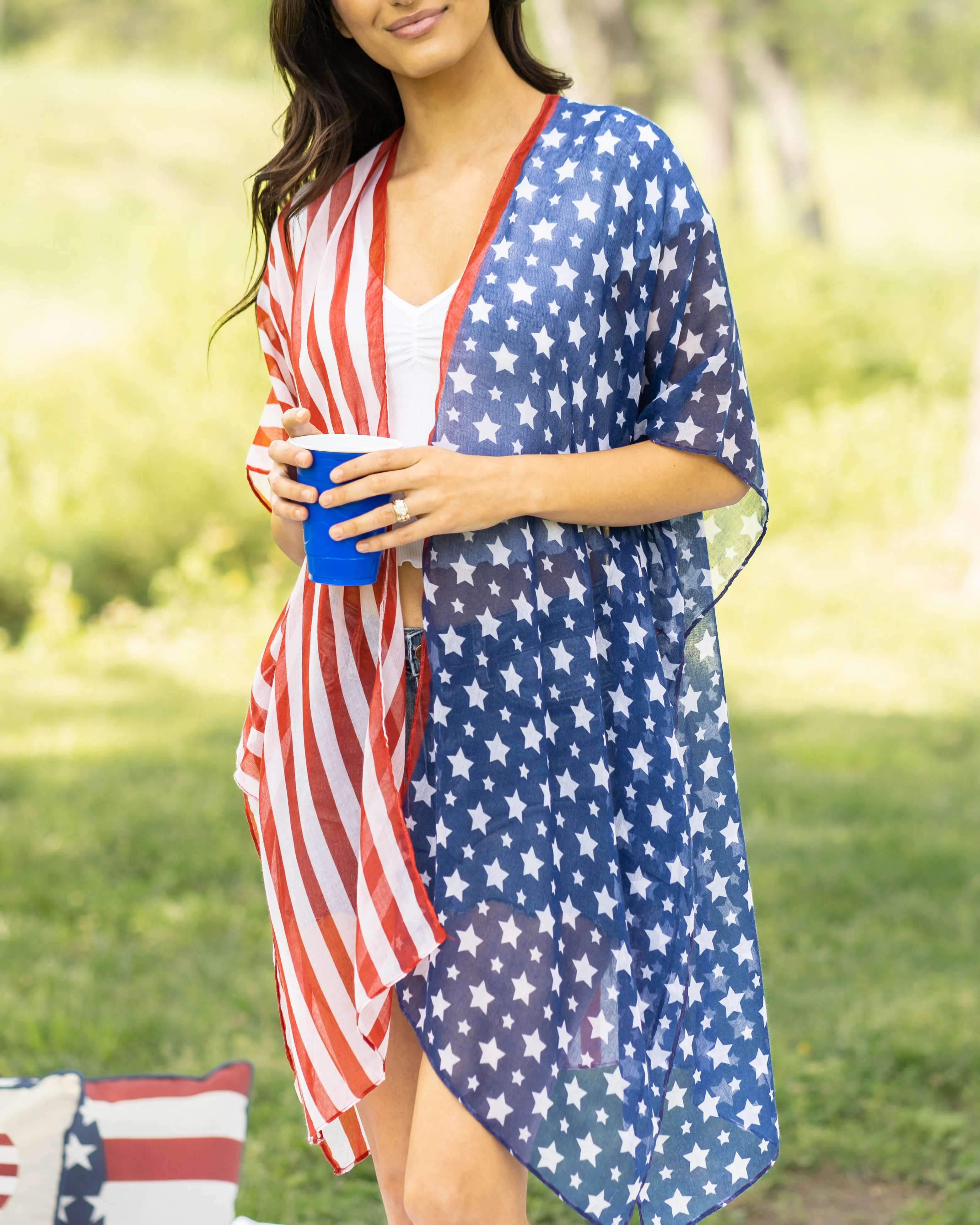 American Glory Kimono - Navy