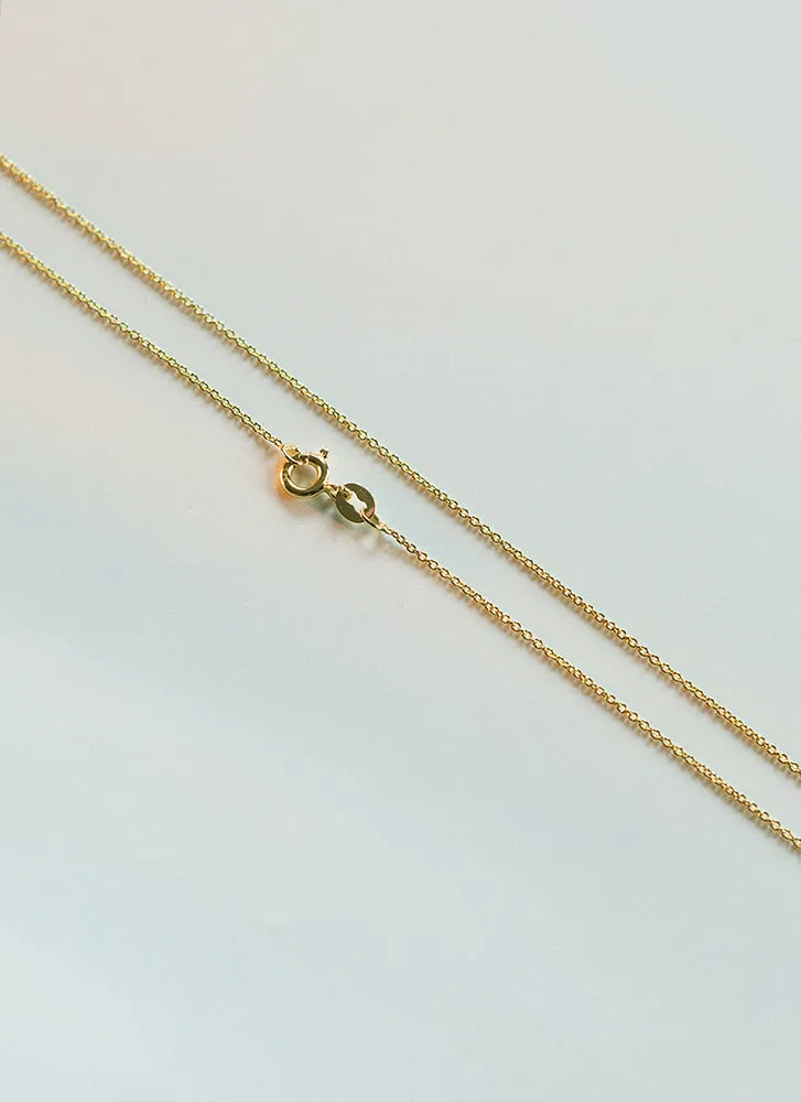 Anchor necklace 14k gold