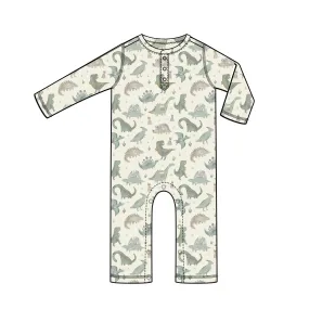 Angel Dear Crayon Dinos Thermal L/S Romper