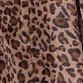 Animal Print Faux Fur Tie Waist Jacket