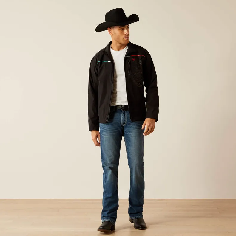 Ariat Men's Black Mexico Pioneer StretchShell Jacket 10054234