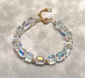 Austrian Crystal Bracelet in Gold