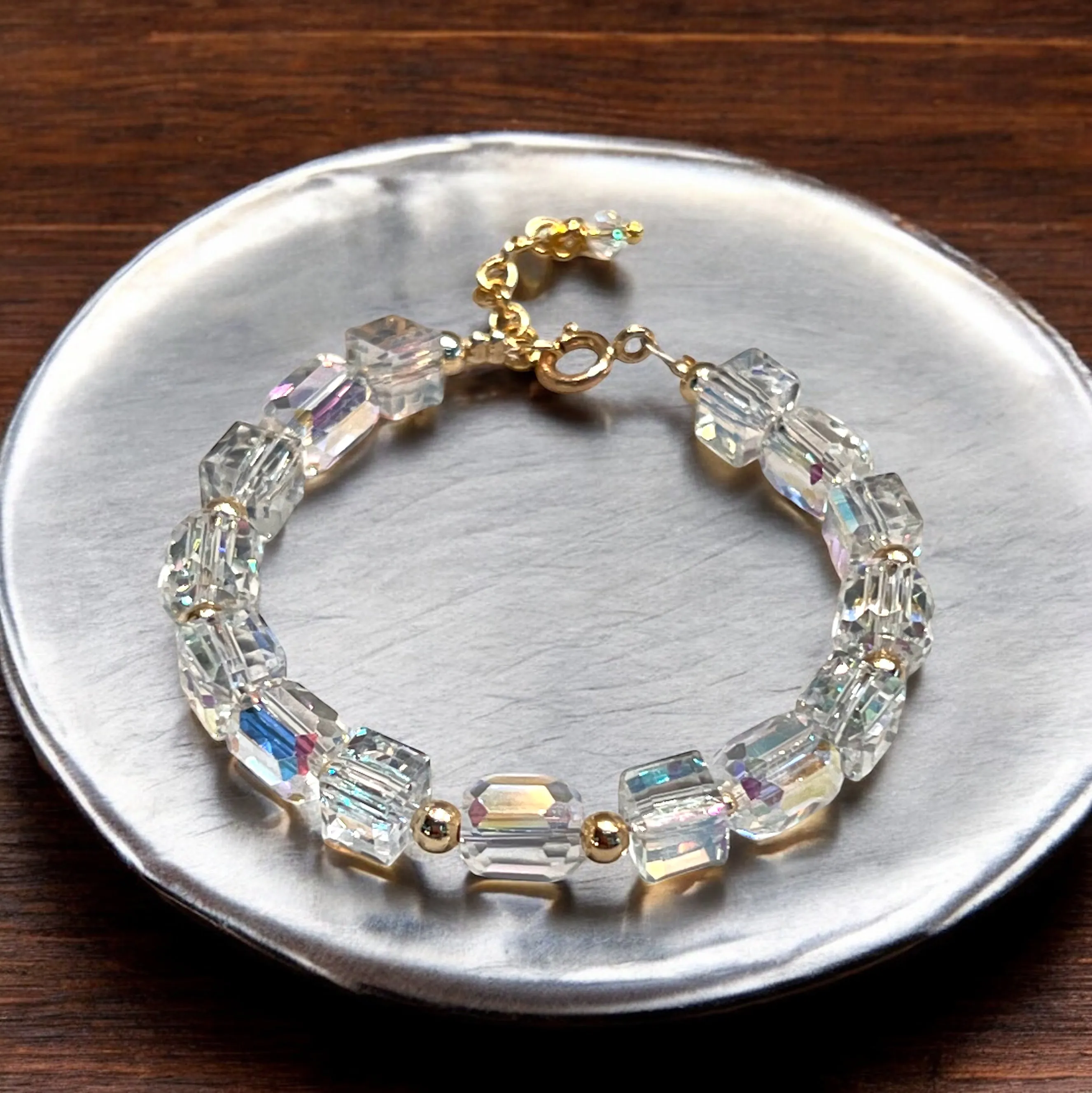 Austrian Crystal Bracelet in Gold