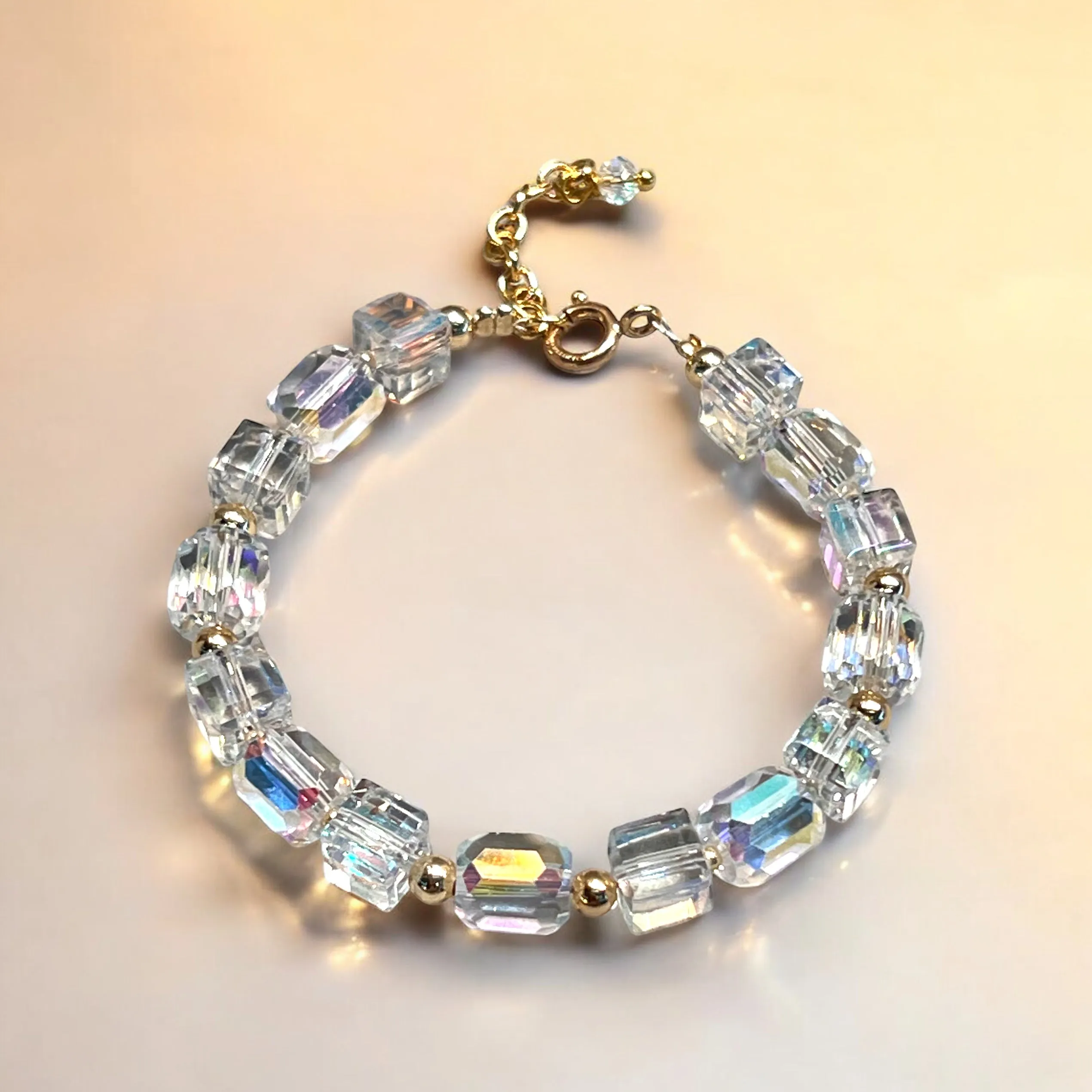 Austrian Crystal Bracelet in Gold