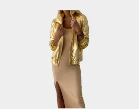 B. Gold Metallic Jacket - The St. Tropez