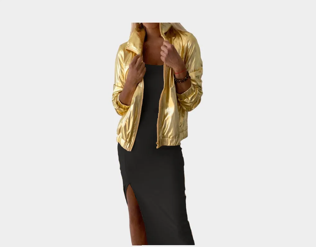 B. Gold Metallic Jacket - The St. Tropez