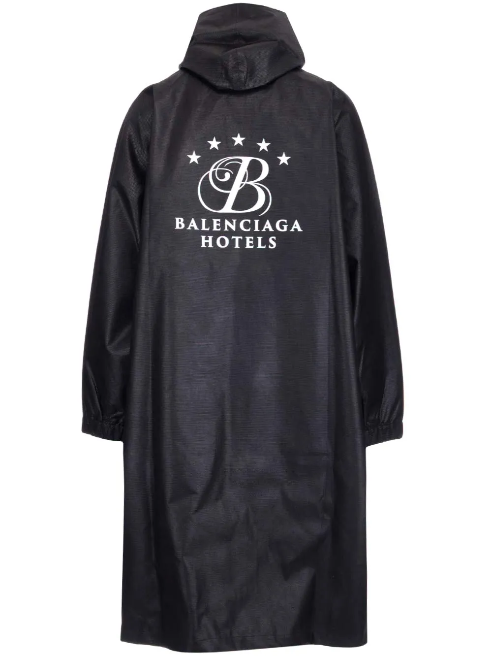 Balenciaga Logo Printed Oversized Raincoat