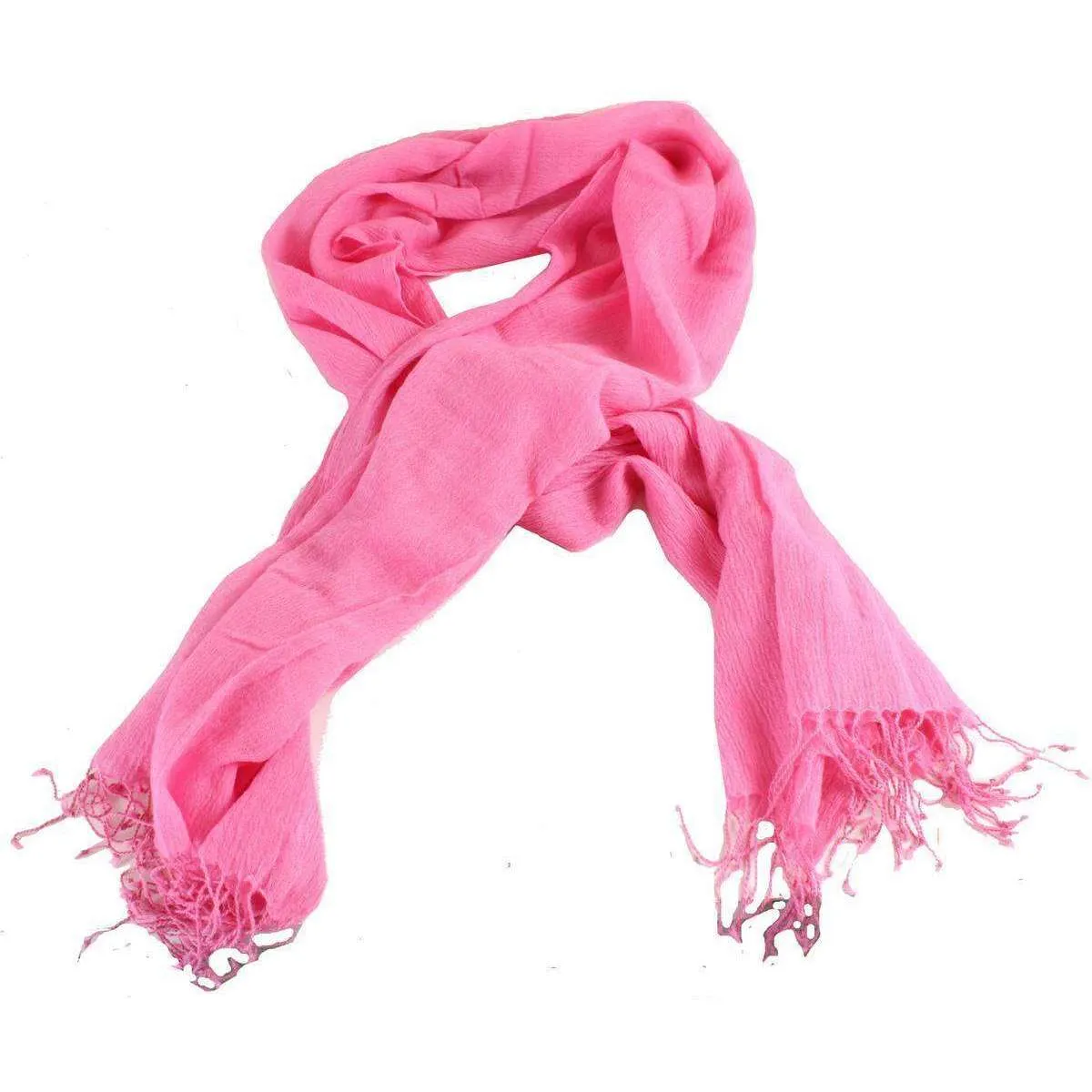 Bassin and Brown Greenwood Plain Textured Scarf - Pink