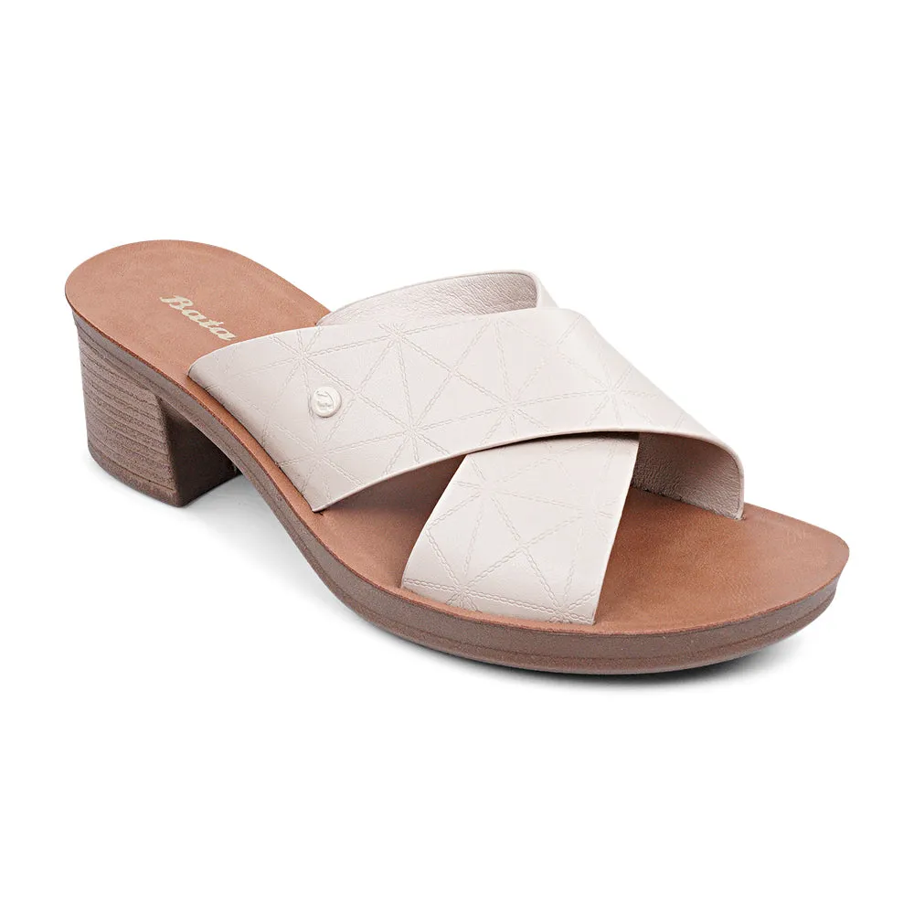 Bata PECKY Low-Block Slip-On Heel Sandal