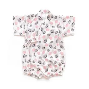 Borny Tie-Side Onesie Pink Watermelon