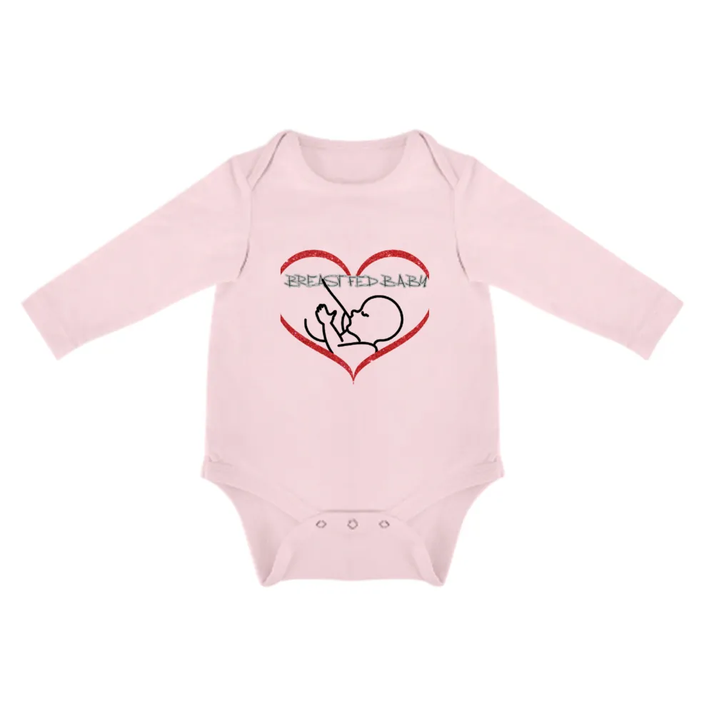 Breastfed Baby Long Sleeve Onesie - 5 colors