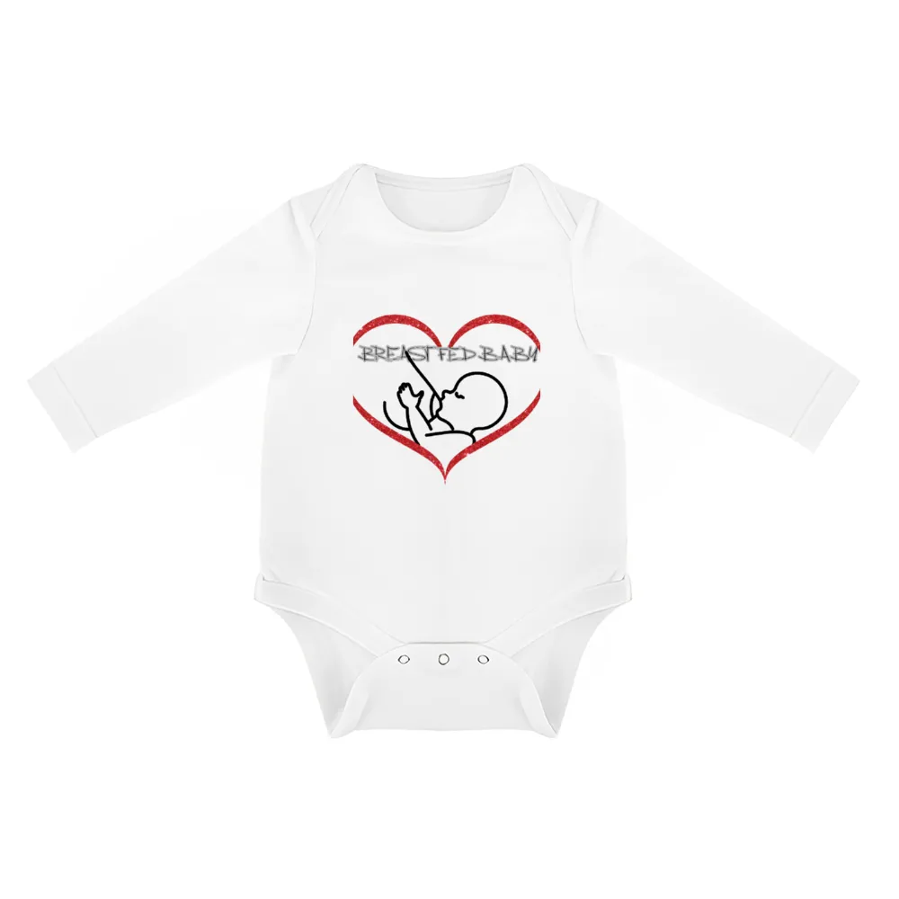 Breastfed Baby Long Sleeve Onesie - 5 colors