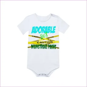 Caution Baby's Short Sleeve Romper