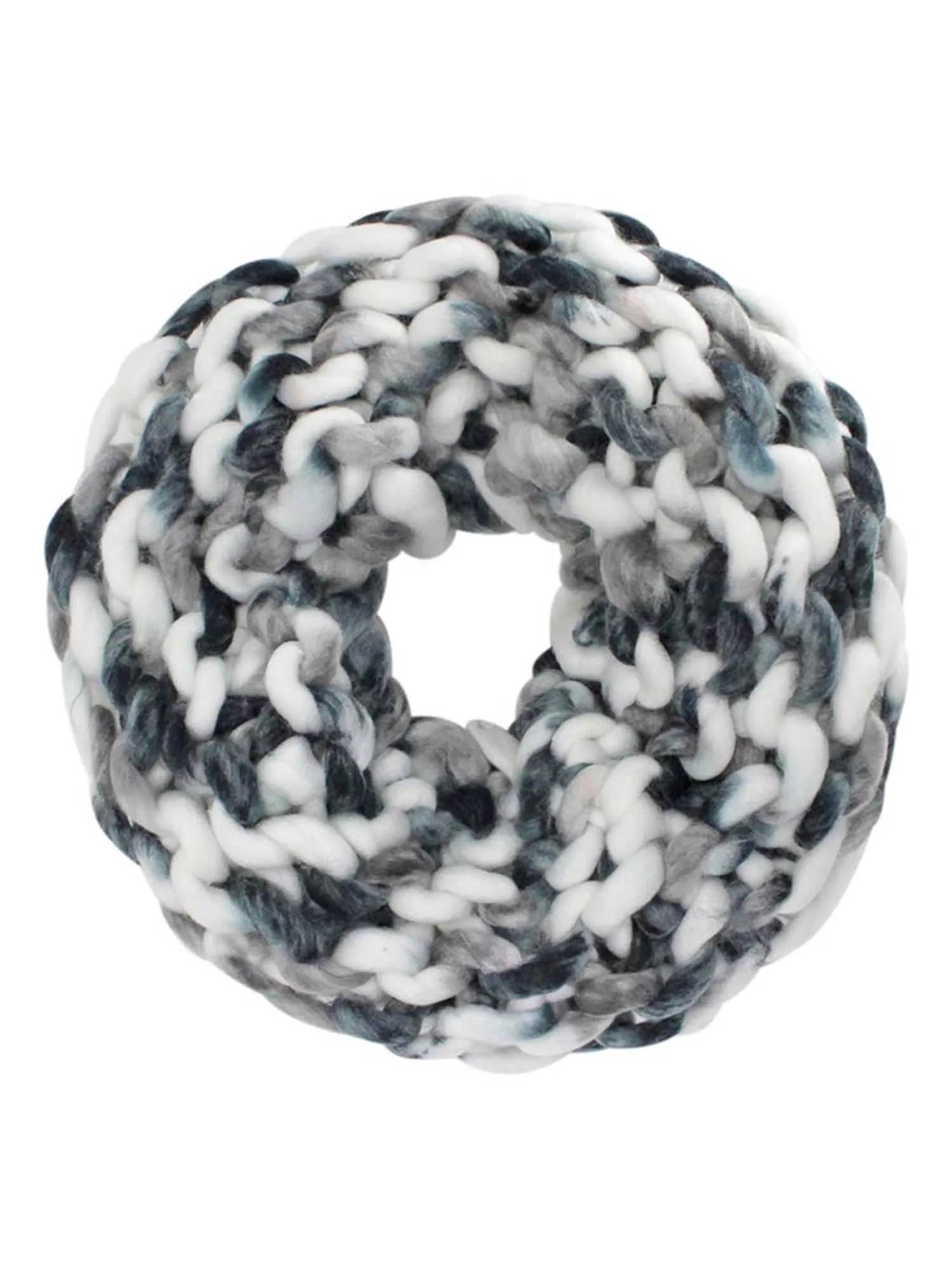 Chunky Rope Knit Neck Warmer Infinity Scarf