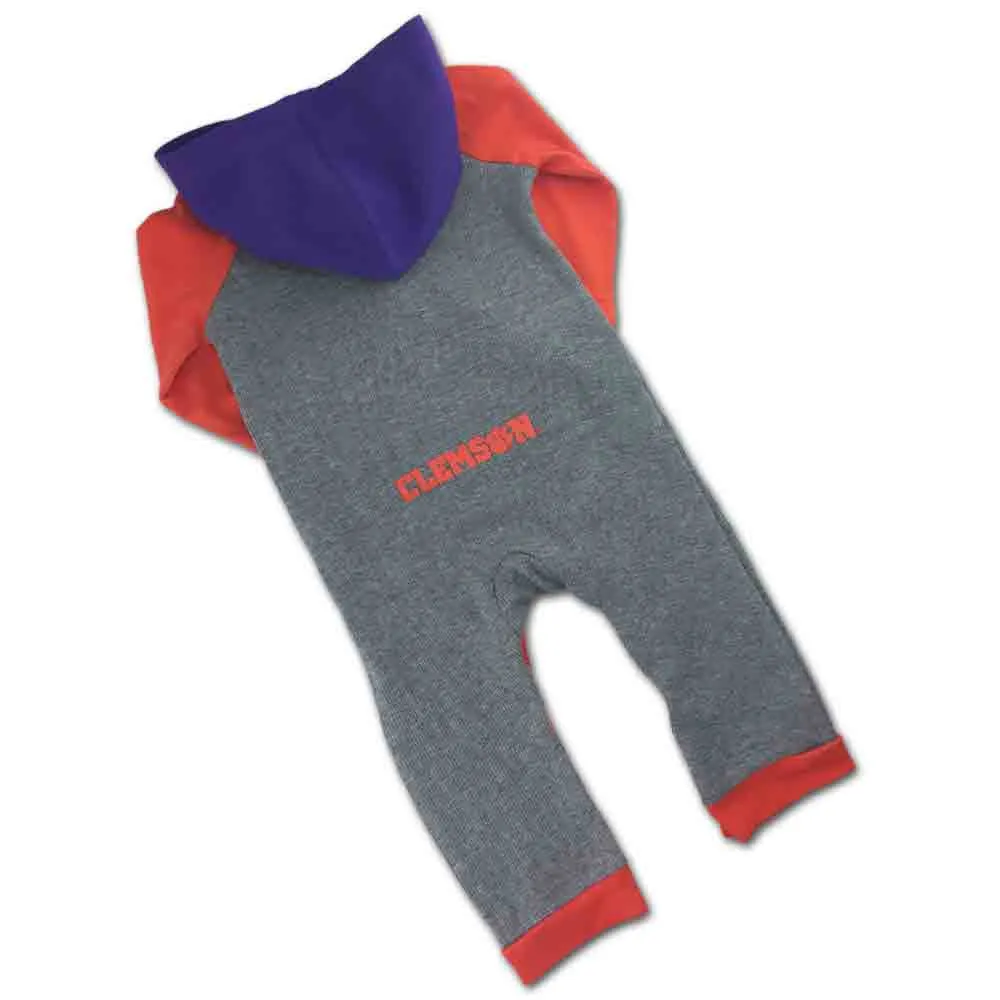 Clemson Thermal Hooded Romper