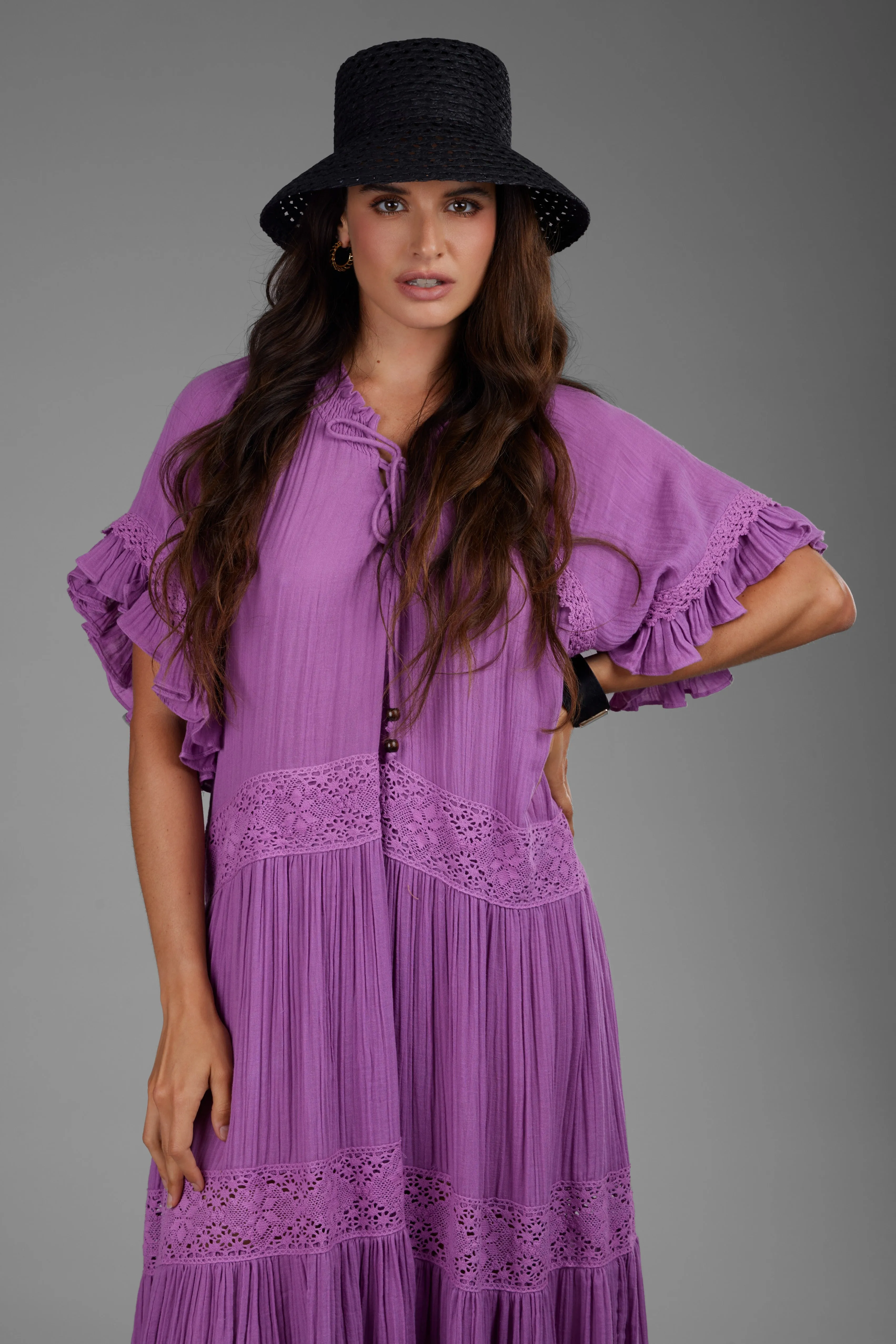 Cotton Long Cover Up Dress