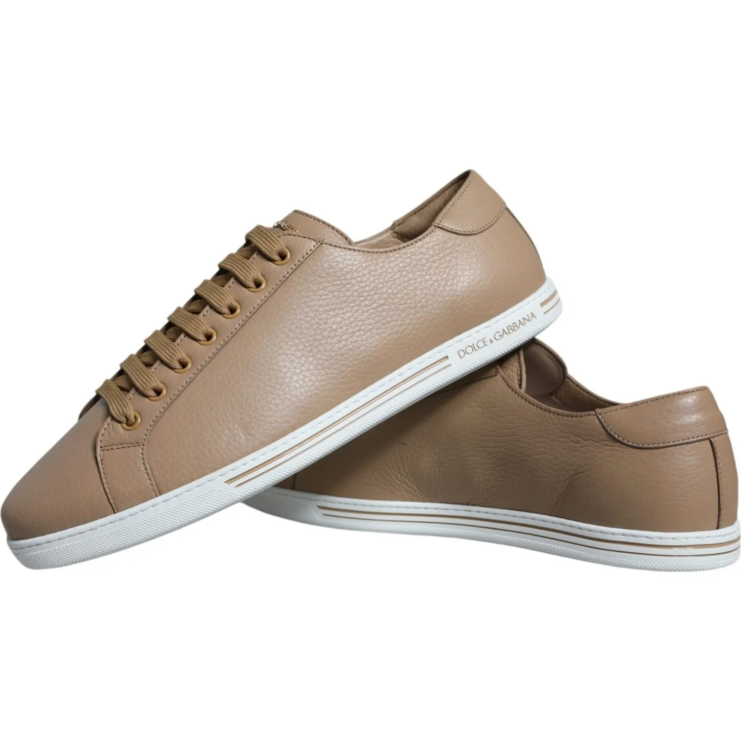 Dolce & Gabbana Brown Low Top Men Saint Tropez Sneakers Shoes