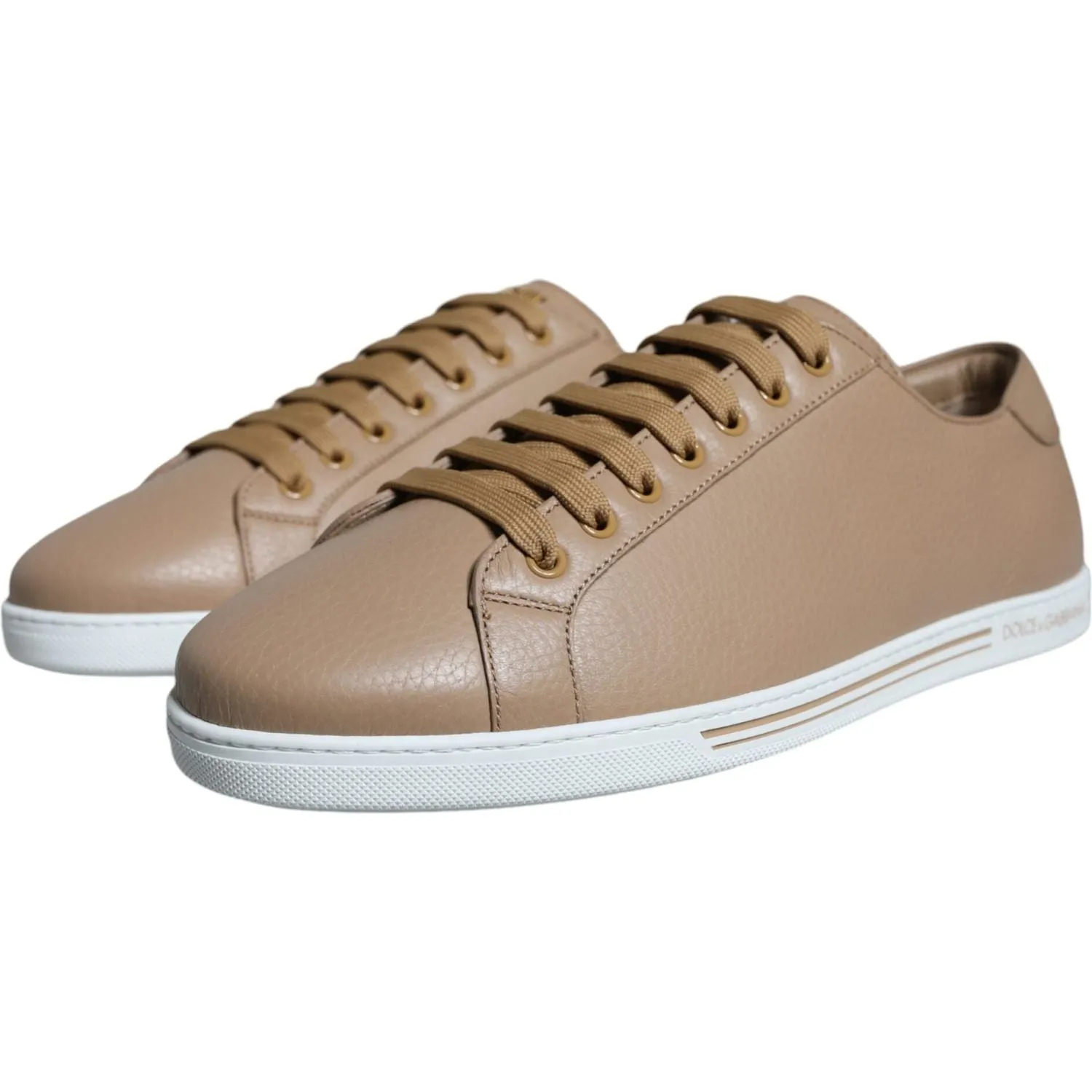 Dolce & Gabbana Brown Low Top Men Saint Tropez Sneakers Shoes