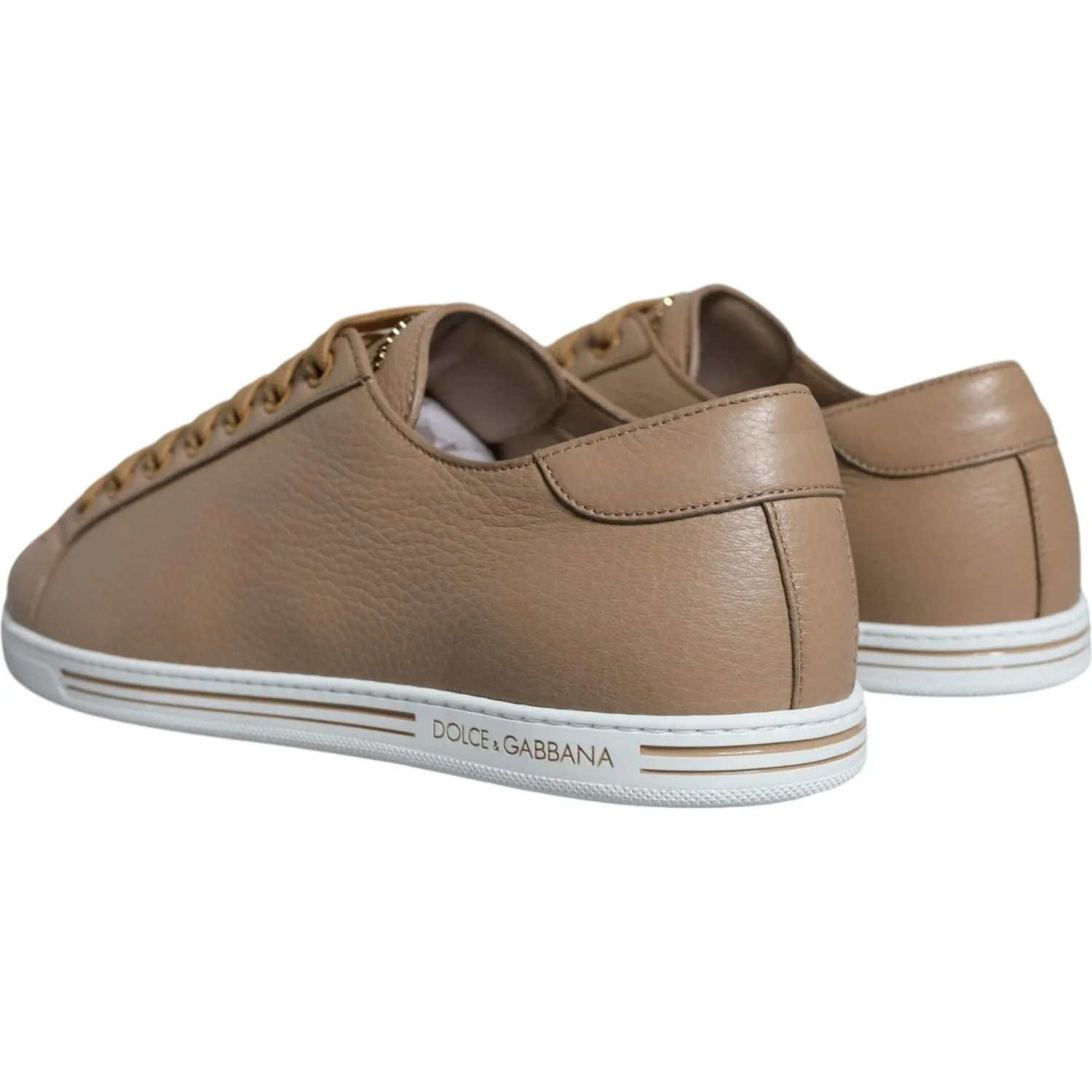 Dolce & Gabbana Brown Low Top Men Saint Tropez Sneakers Shoes