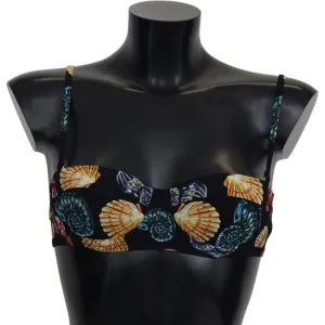 Dolce & Gabbana Chic Seashell-Print Bikini Top