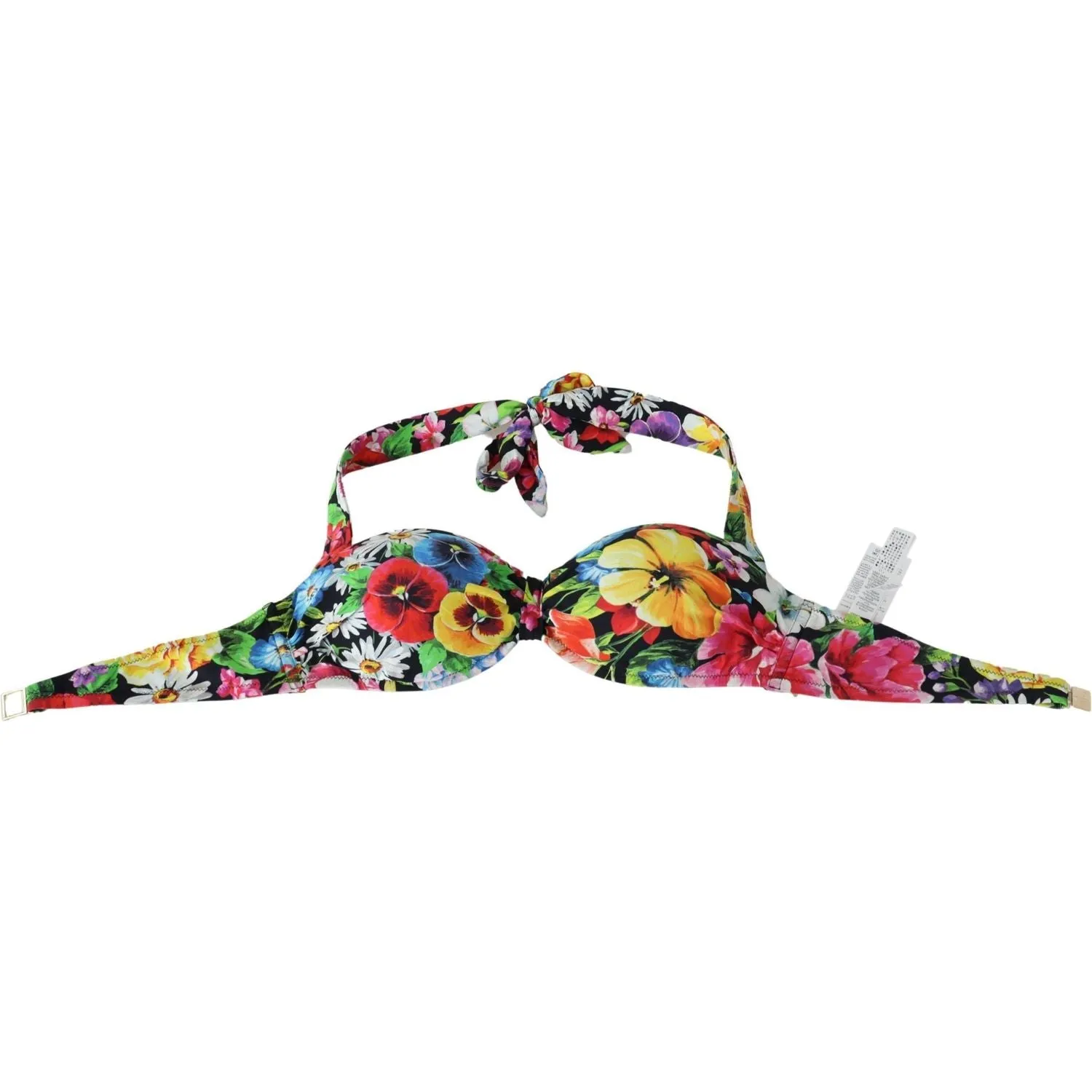 Dolce & Gabbana Floral Elegance High-End Bikini Top