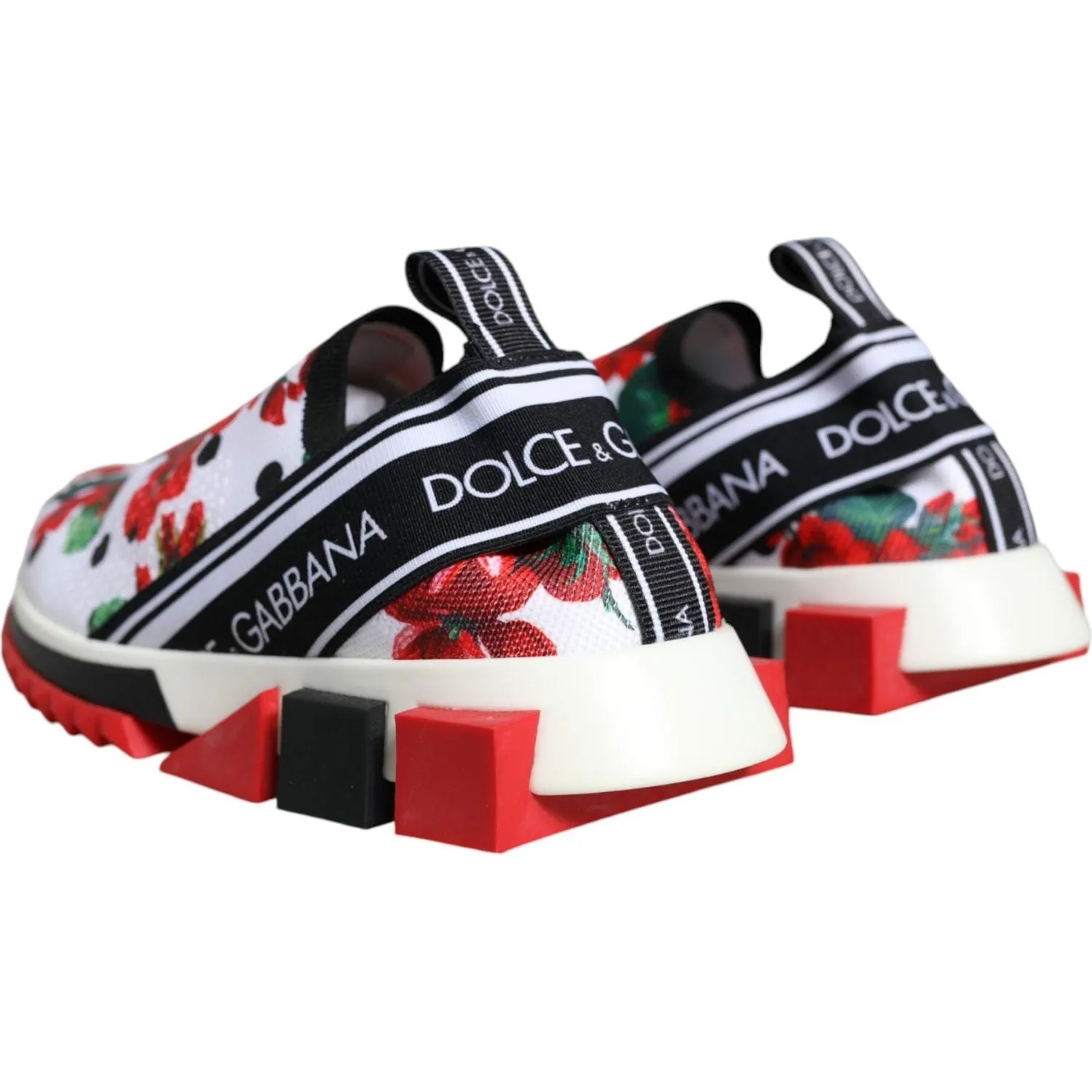 Dolce & Gabbana Multicolor Geranium Sorrento Sneakers Shoes