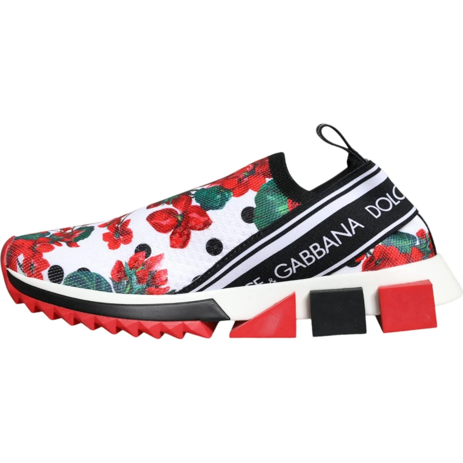 Dolce & Gabbana Multicolor Geranium Sorrento Sneakers Shoes