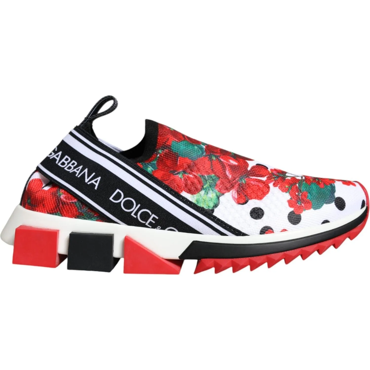 Dolce & Gabbana Multicolor Geranium Sorrento Sneakers Shoes