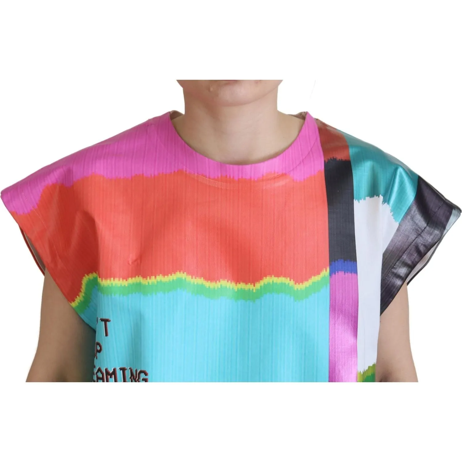 Dolce & Gabbana Multicolor Sleeveless Cotton Top