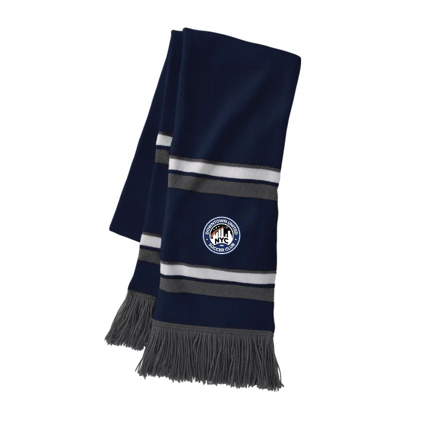 DUSC Boys Holloway Acrylic Rib Knit Scarf Navy