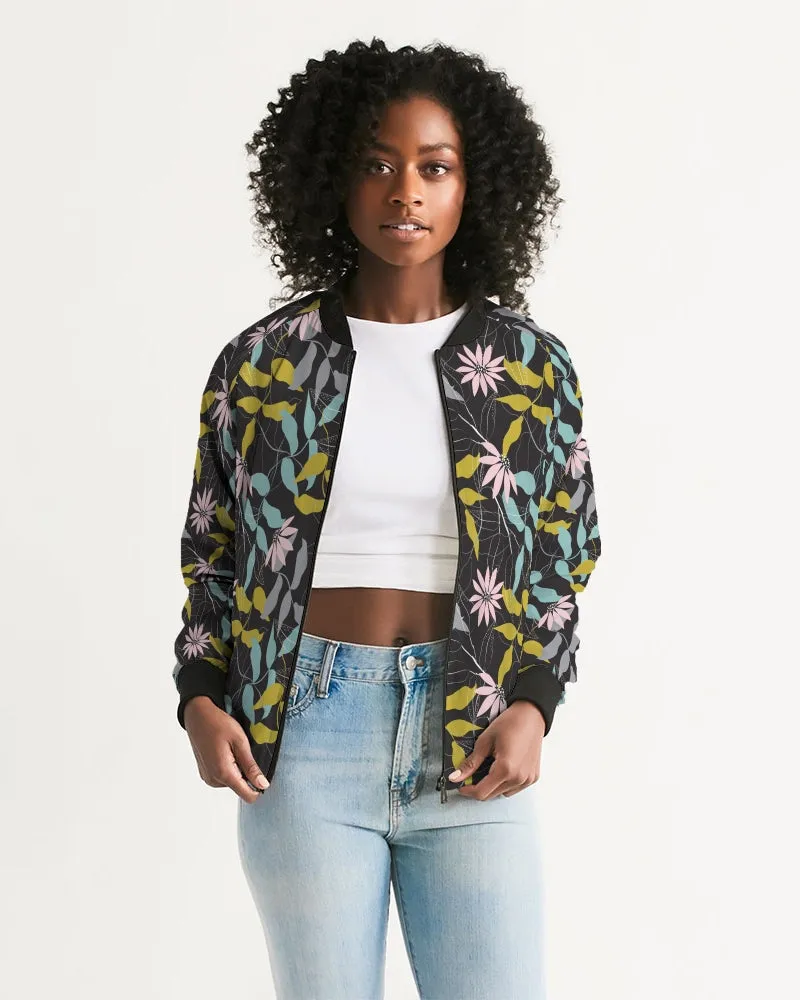 Evening Floral Women's Bomber Jacket