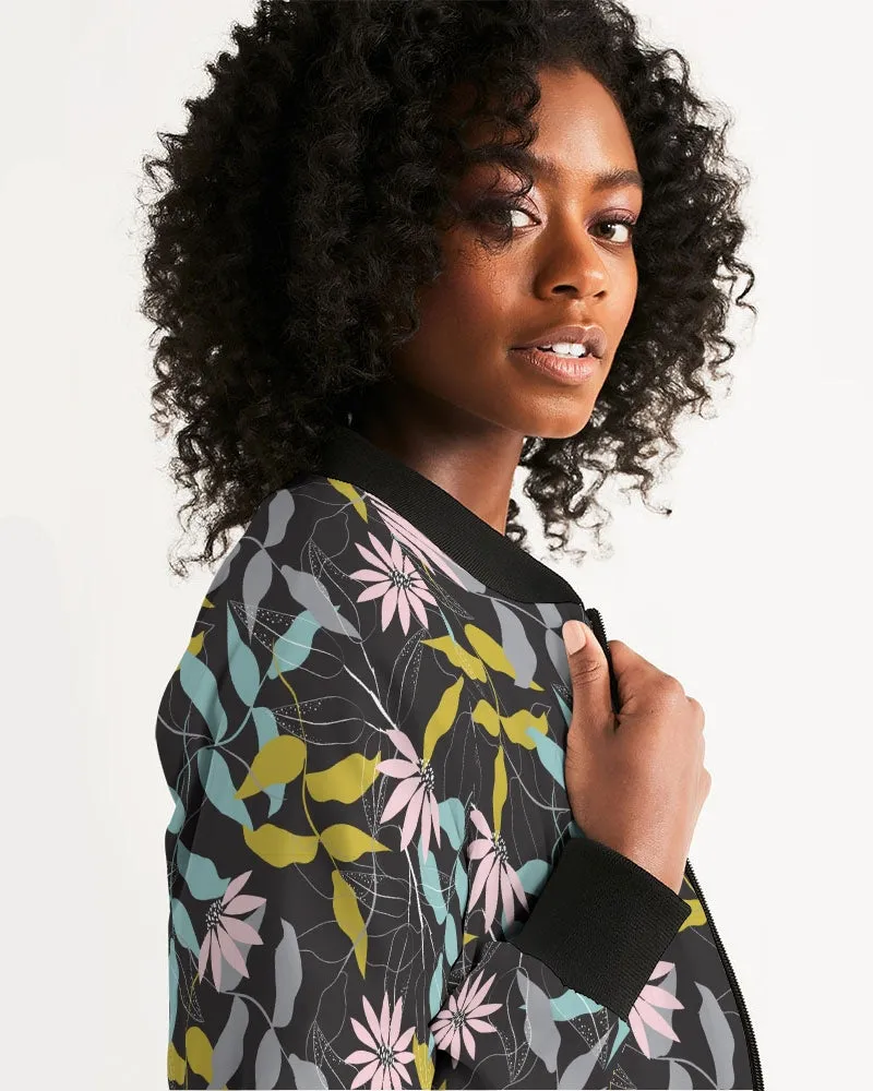 Evening Floral Women's Bomber Jacket