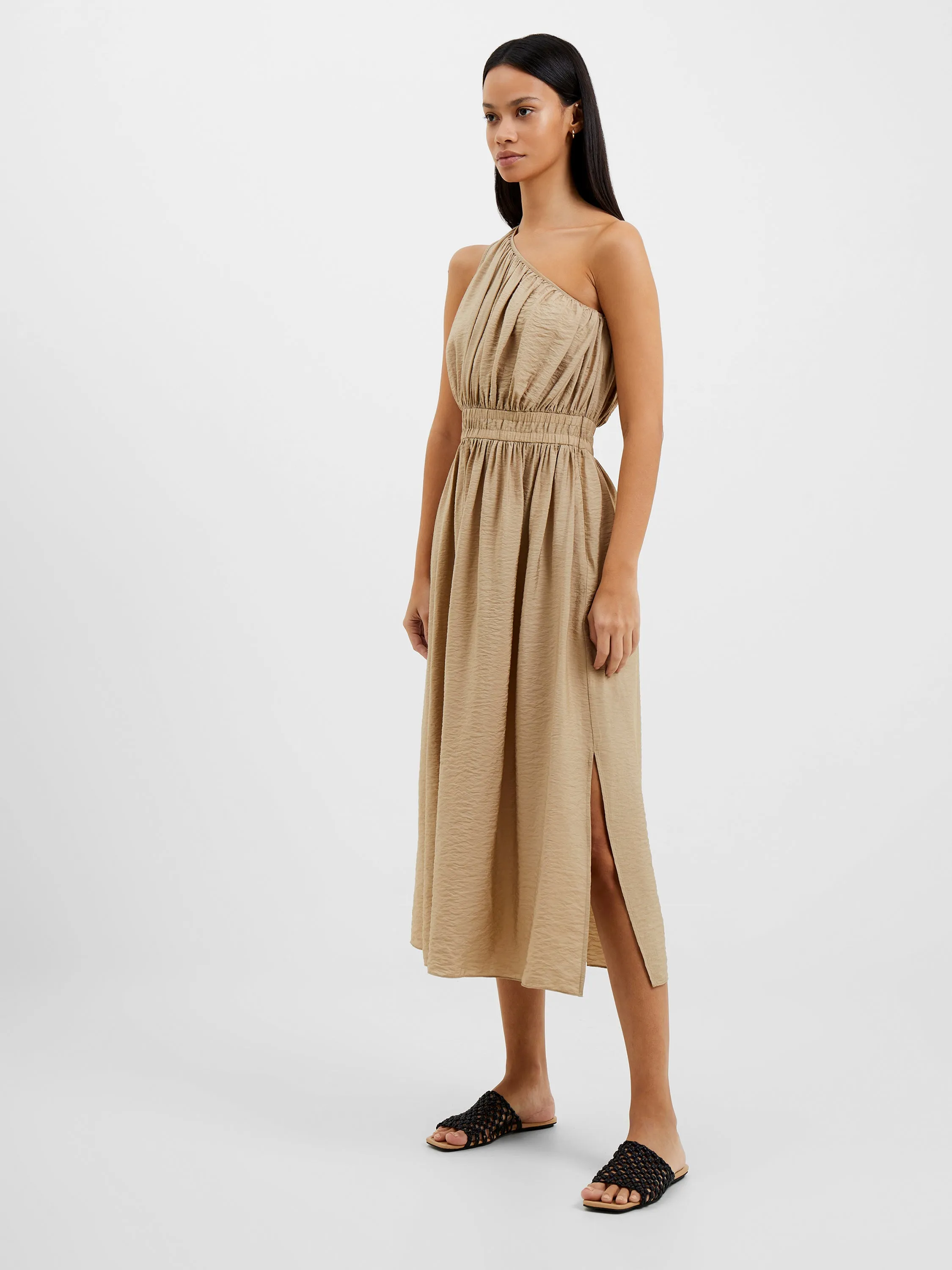 Faron Midi One Shoulder Midi Dress