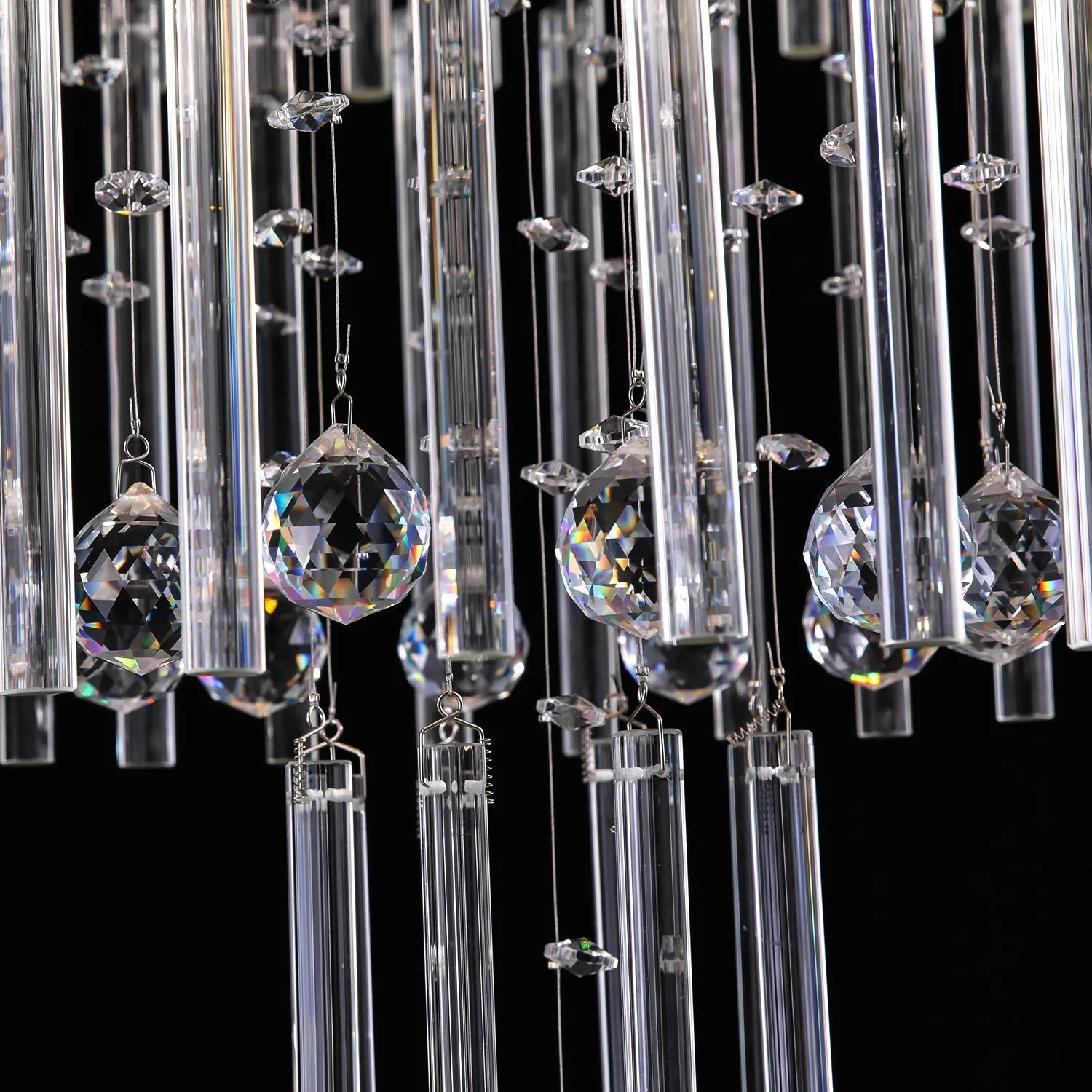 Floating Castle Raindrop Crystal Chandelier