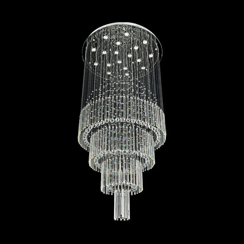 Floating Castle Raindrop Crystal Chandelier