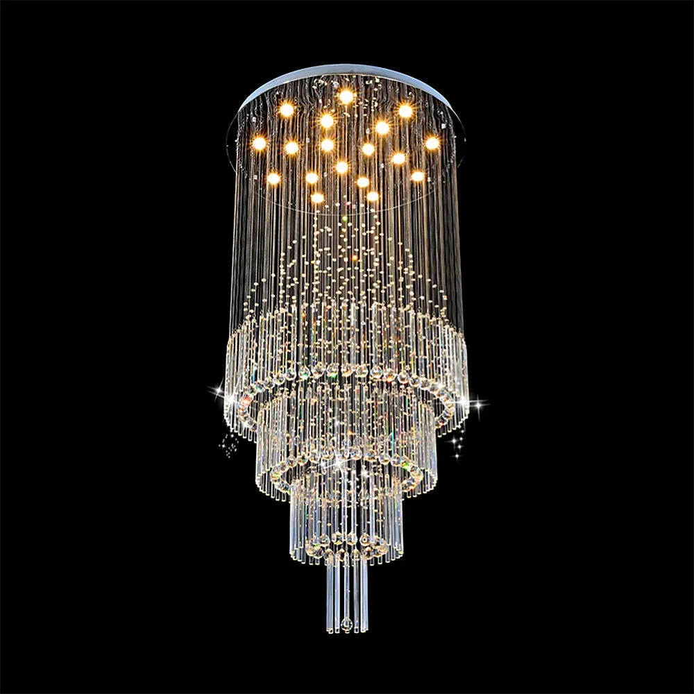 Floating Castle Raindrop Crystal Chandelier