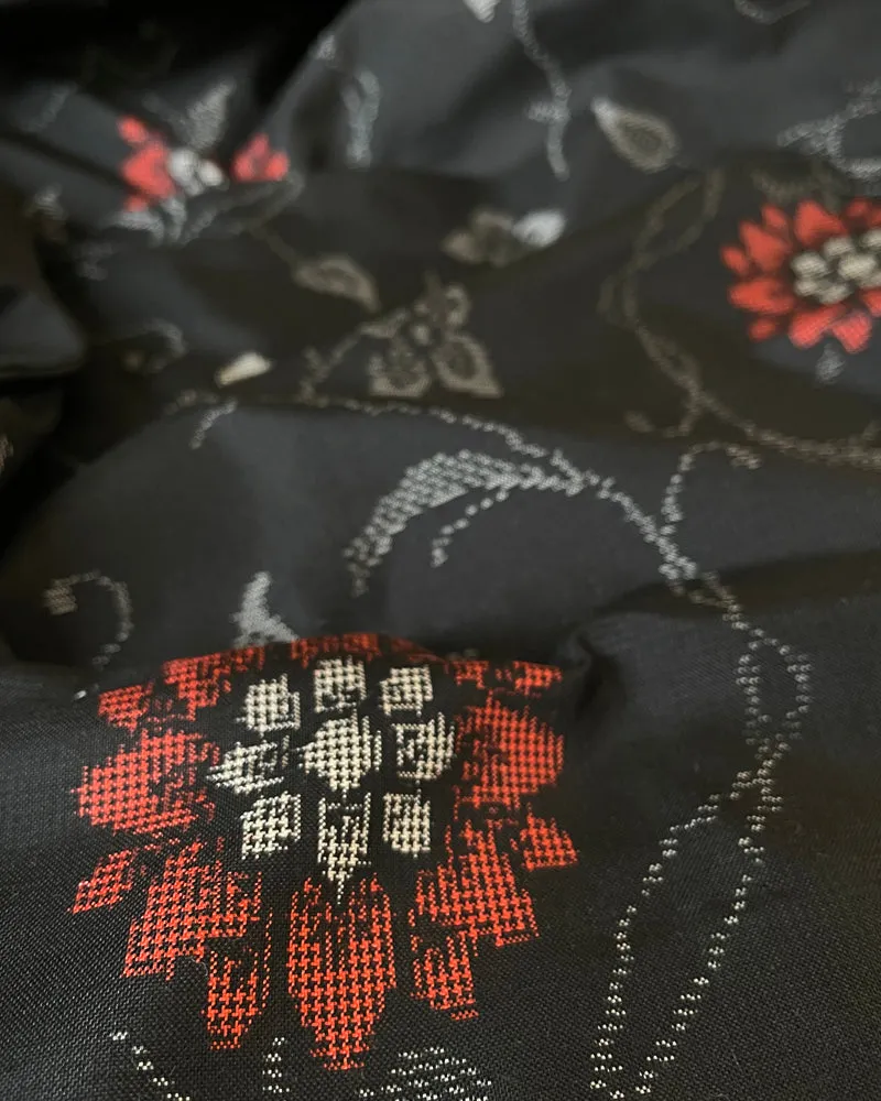 Flower Textile Oshima Tsumugi Haori Kimono Jacket