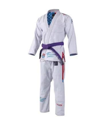 FLUORY FREEDOM FIGHTER BJJF34 JIU JITSU GI Size A0-A4 WHITE