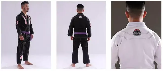 FLUORY GLADIATOR BJJF03 JIU JITSU GI Size XS-XL 3 COLOURS UNISEX