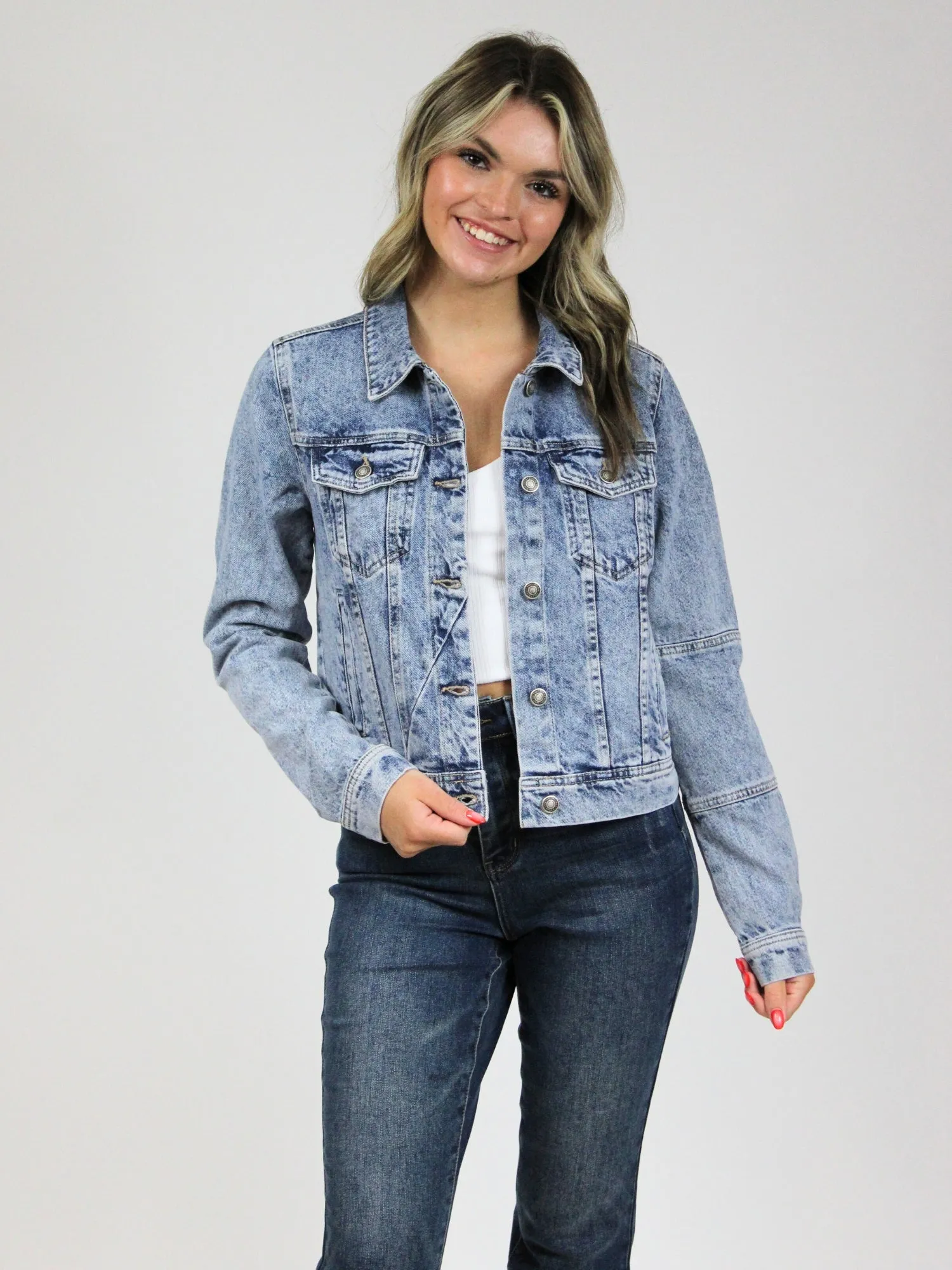 Free People Rumors Denim Jacket