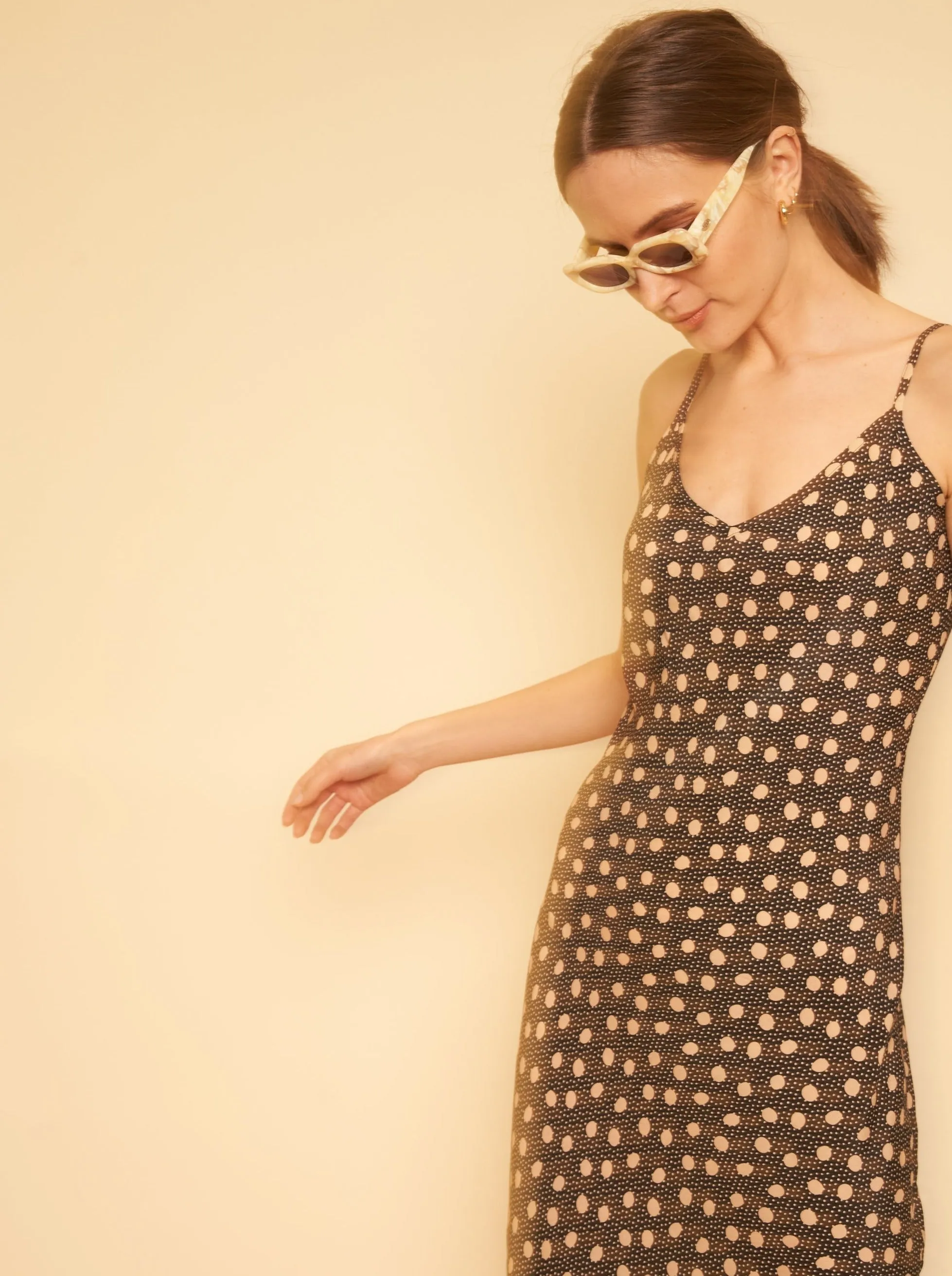 Freya Slip Dress - Polka Dot