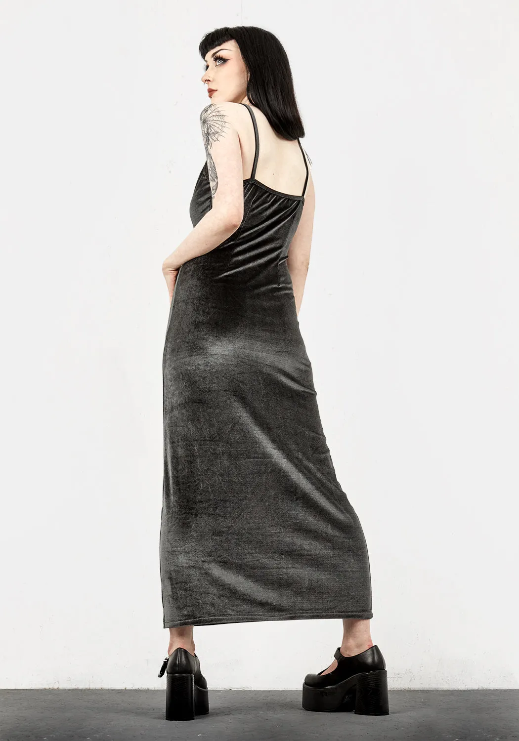 Gabrielle Velvet Midi Slip Dress