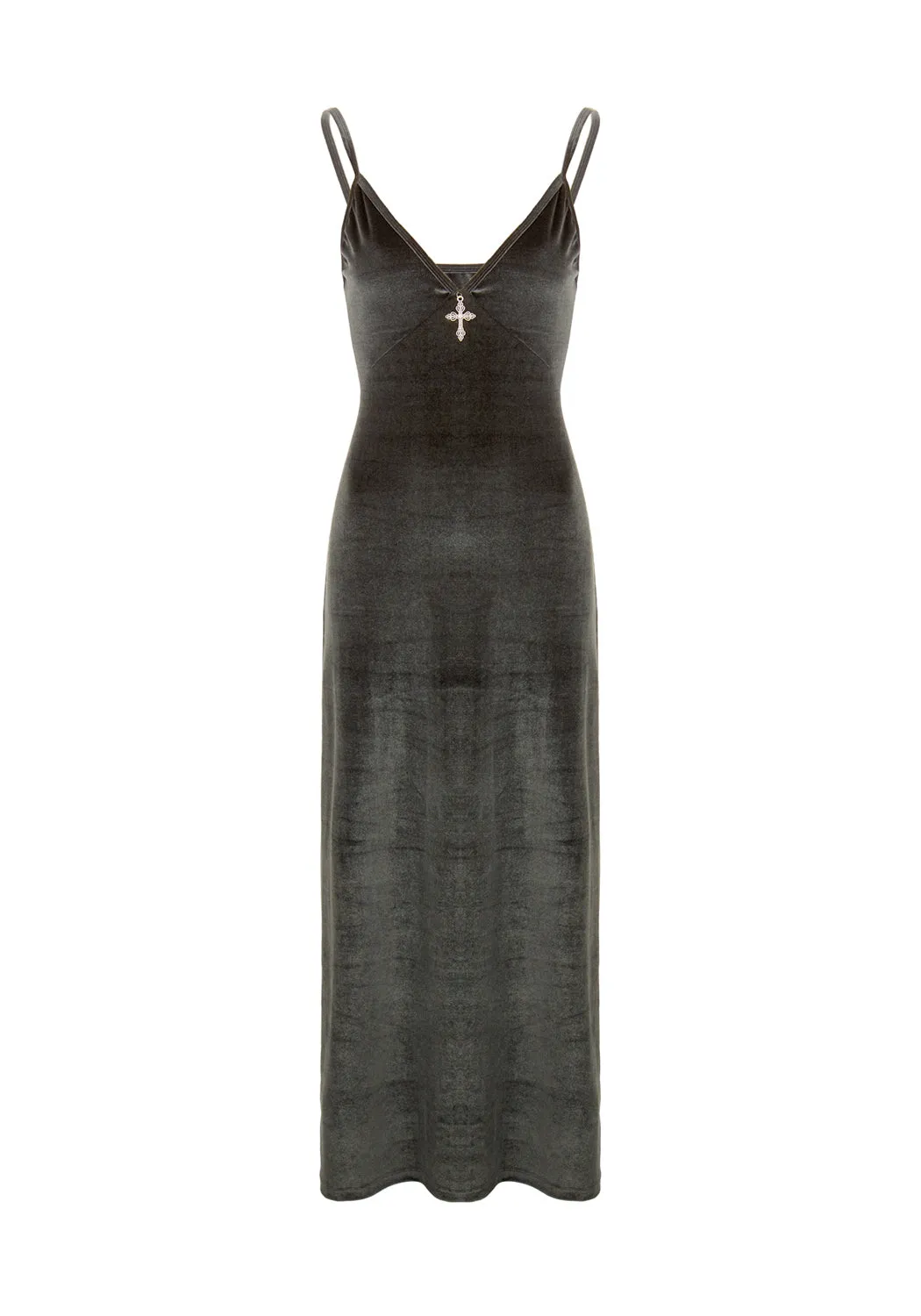 Gabrielle Velvet Midi Slip Dress