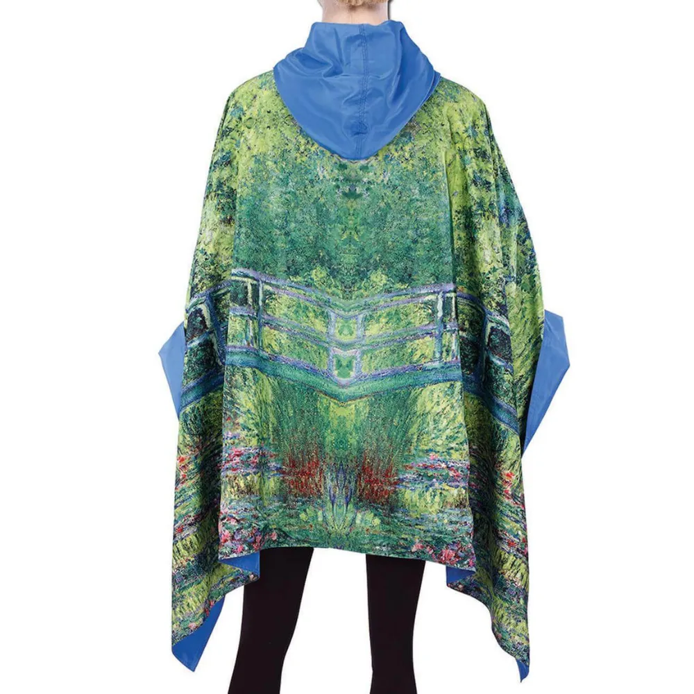 Galleria Enterprises Monet Japanese Bridge Reversible Rain Cape (Women's)