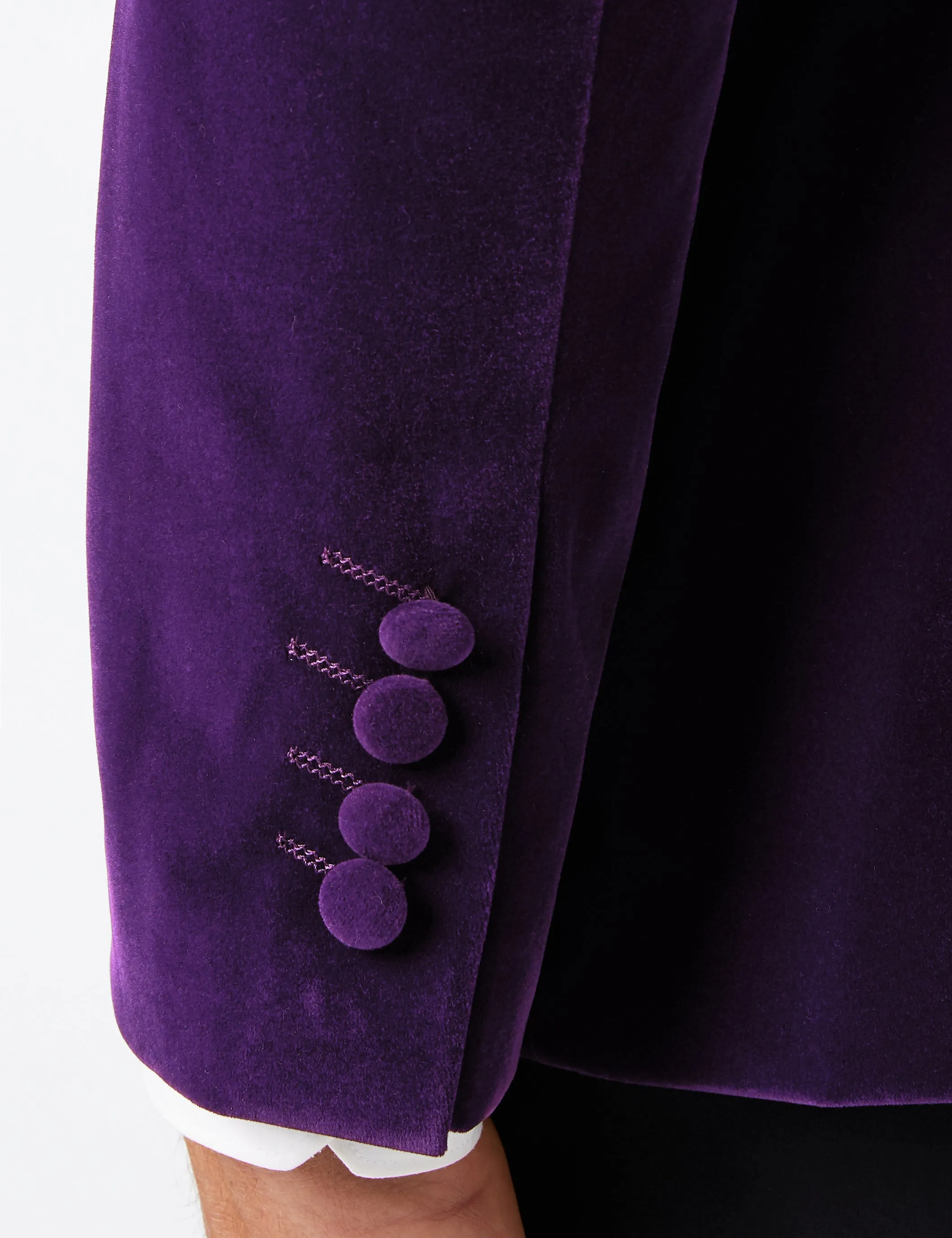 GARY- PURPLE VELVET BLAZER